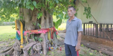 หนุ่มสักลายบอกเคล็ดลับมะขามเปียกขอพรเจ้าแม่