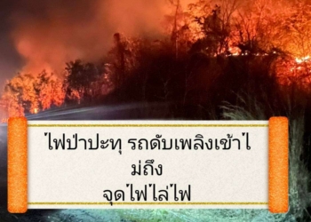 ระยอง ไฟป่าปะทุชาวบ้านหายใจไม่ออก ค่าpmสูง