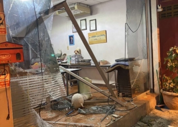 ระยอง จยยบินพุ่งพังร้านดับทำปวดหัว