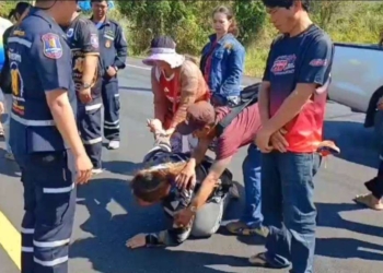 ระยอง แม่ใจสลายสมองลูกกระจายเต็มถนน