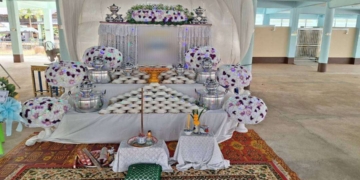 ระยอง พวงหรีดชามหม้อมิติใหม่งานศพ