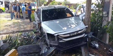 ระยอง วิกฤตต้นขนุนรถพังยับเจ็บสาหัส