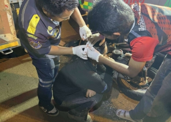 ระยอง สาวขี่ชนท้ายหัวแตกยังยิ้ม