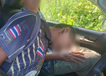 ระยอง ร้อนระอุกระบะวูบลงข้างทาง