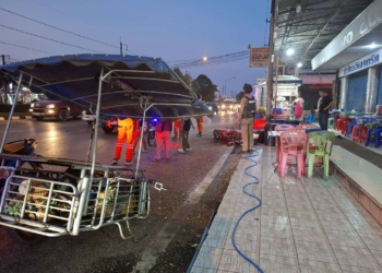 ระยอง พ่วงข้างโฉบรถใหญ่ชนกระเด็น